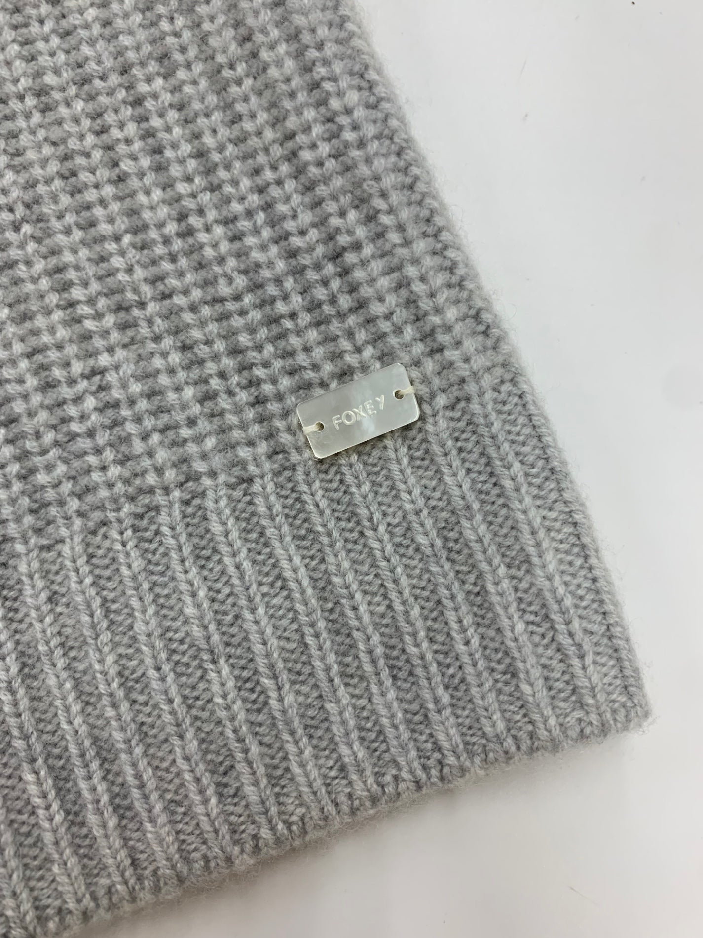 フォクシーブティック Knit Coat Lyon 43802 40 グレー 2025年増産品 ITLOF9N0EI2A