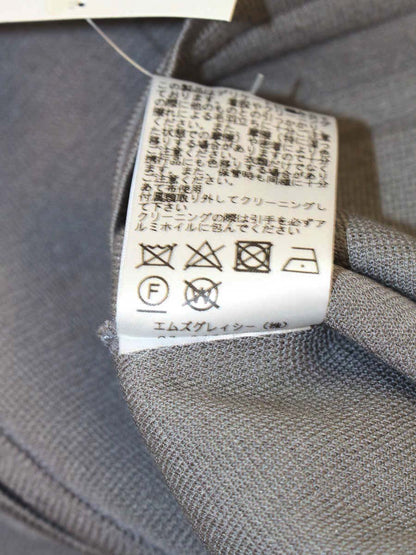 エムズグレイシー 818335 カーディガン 40 グレー Wジップ 衿付き ITP59SKLPL8G