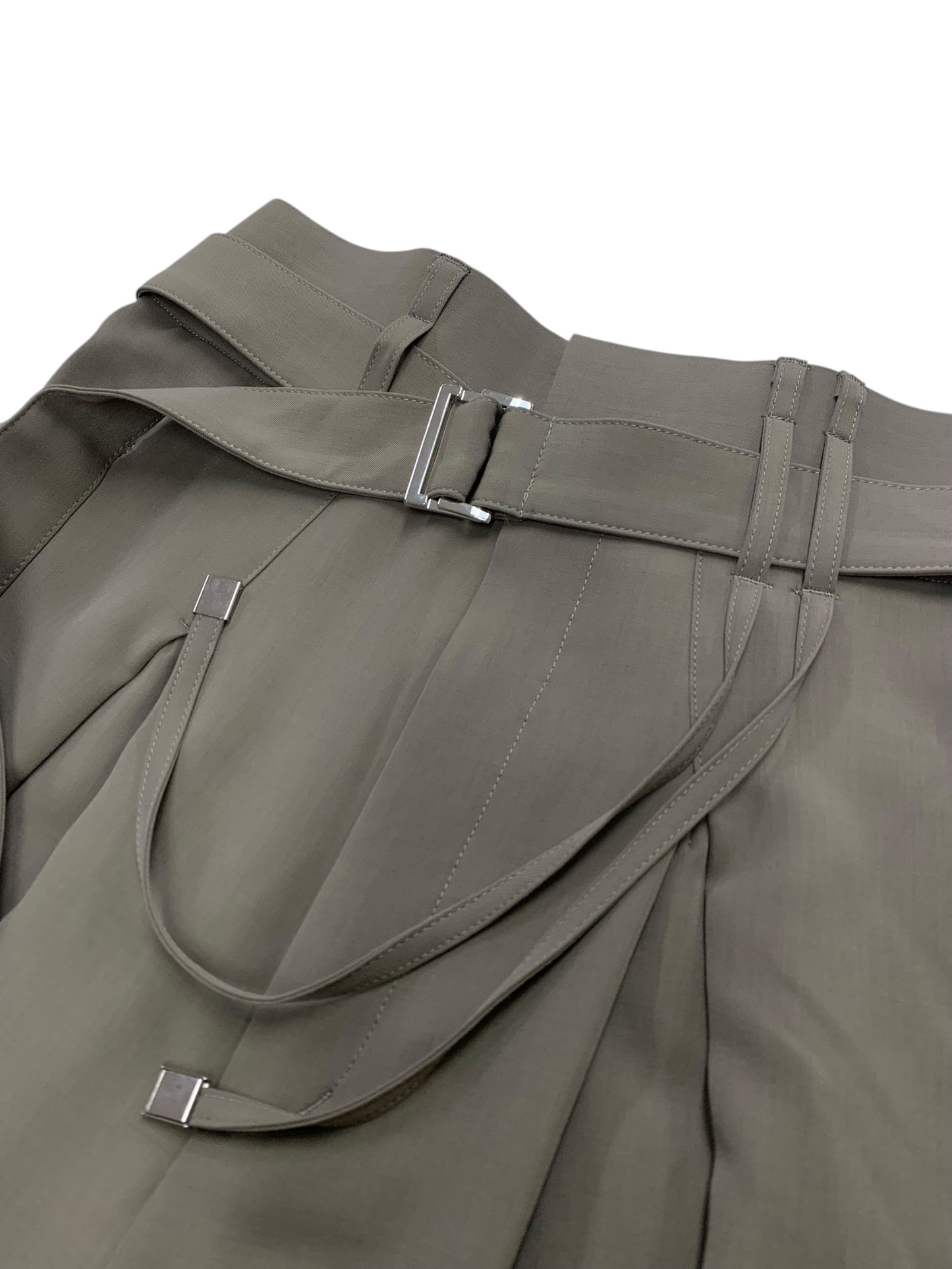 ユナイテッドトウキョウ ストリングクロスタックワイドパンツ 145540003 1 カーキグリーン IT3KVOGQ9D0G