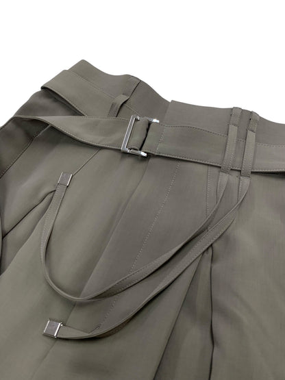 ユナイテッドトウキョウ ストリングクロスタックワイドパンツ 145540003 1 カーキグリーン IT3KVOGQ9D0G