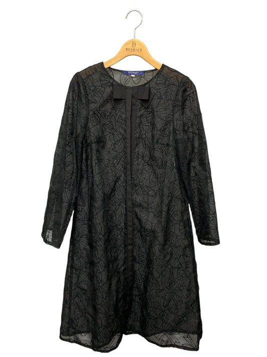 エムズグレイシー Organdy Ribbon Robe 019302 ローブ 38 ブラック オーガンジー リボン ローブ ITF0ZI6ZKABS