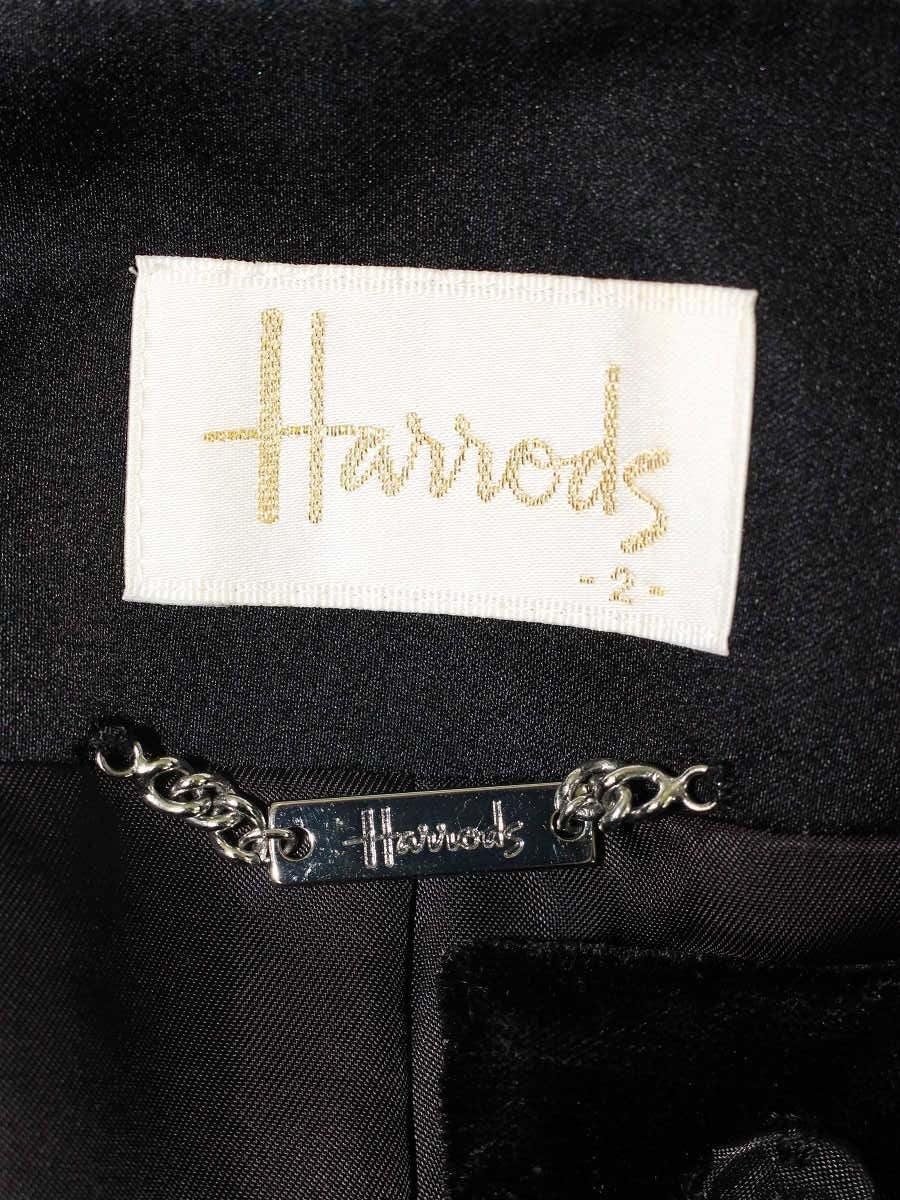 ハロッズ 11500090 ジャケット 2 ブラック ベロア リボン ITHRF4TZQNKO 【SALE】