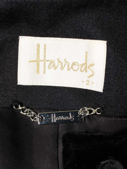 ハロッズ 11500090 ジャケット 2 ブラック ベロア リボン ITHRF4TZQNKO 【SALE】