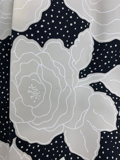 エムズグレイシー ローズプリントカシュクールドレス 011329 ワンピース 38 ベージュ ブラック フラワーモチーフ ITQH5URF4ZCG