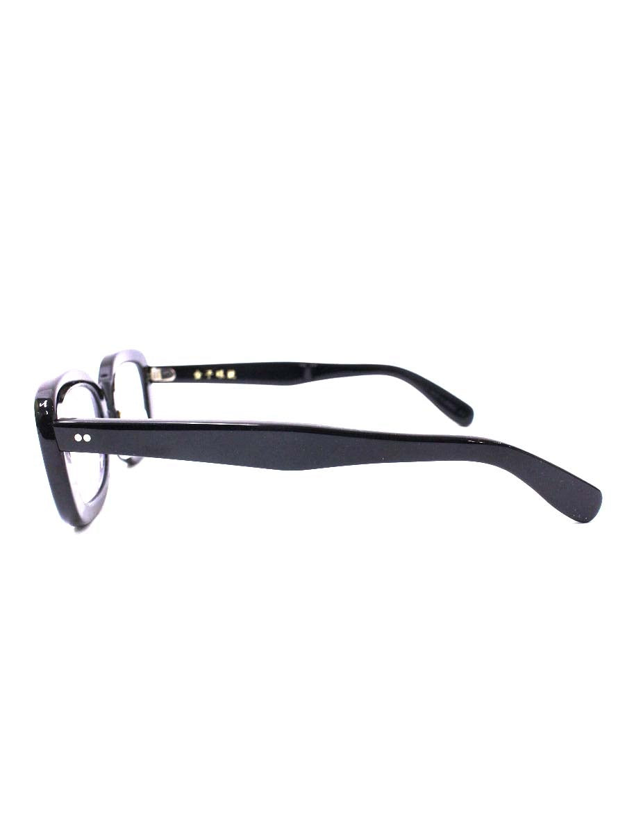 金子眼鏡 KC-62 メガネ ブラック セルフレーム スクエア ITS648TB2529