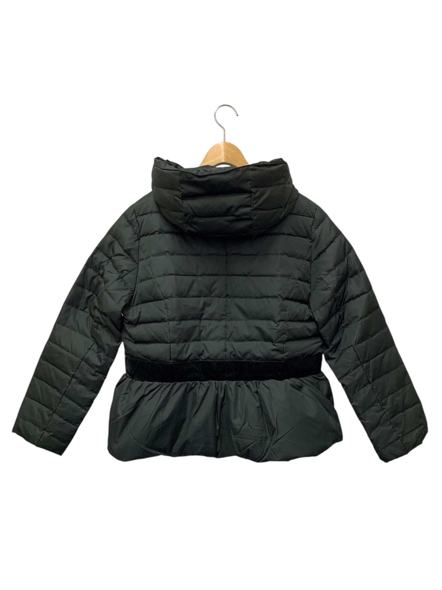 ギャラリービスコンティ コート 3 ブラック フード ベロア IT6R0B52TNLQ