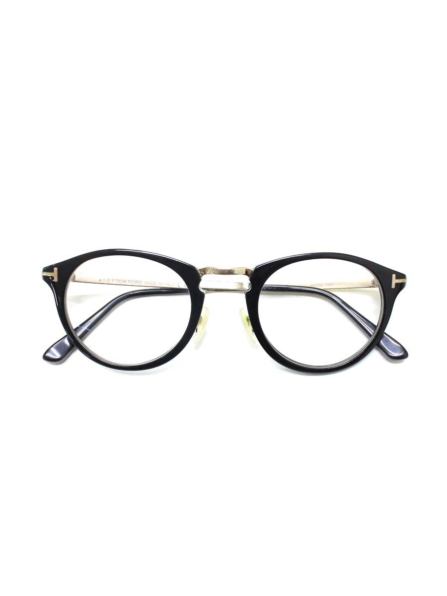 トムフォード TF5467 メガネ ブラック/ゴールド コンビフレーム ボストン IT5NYZI821YG