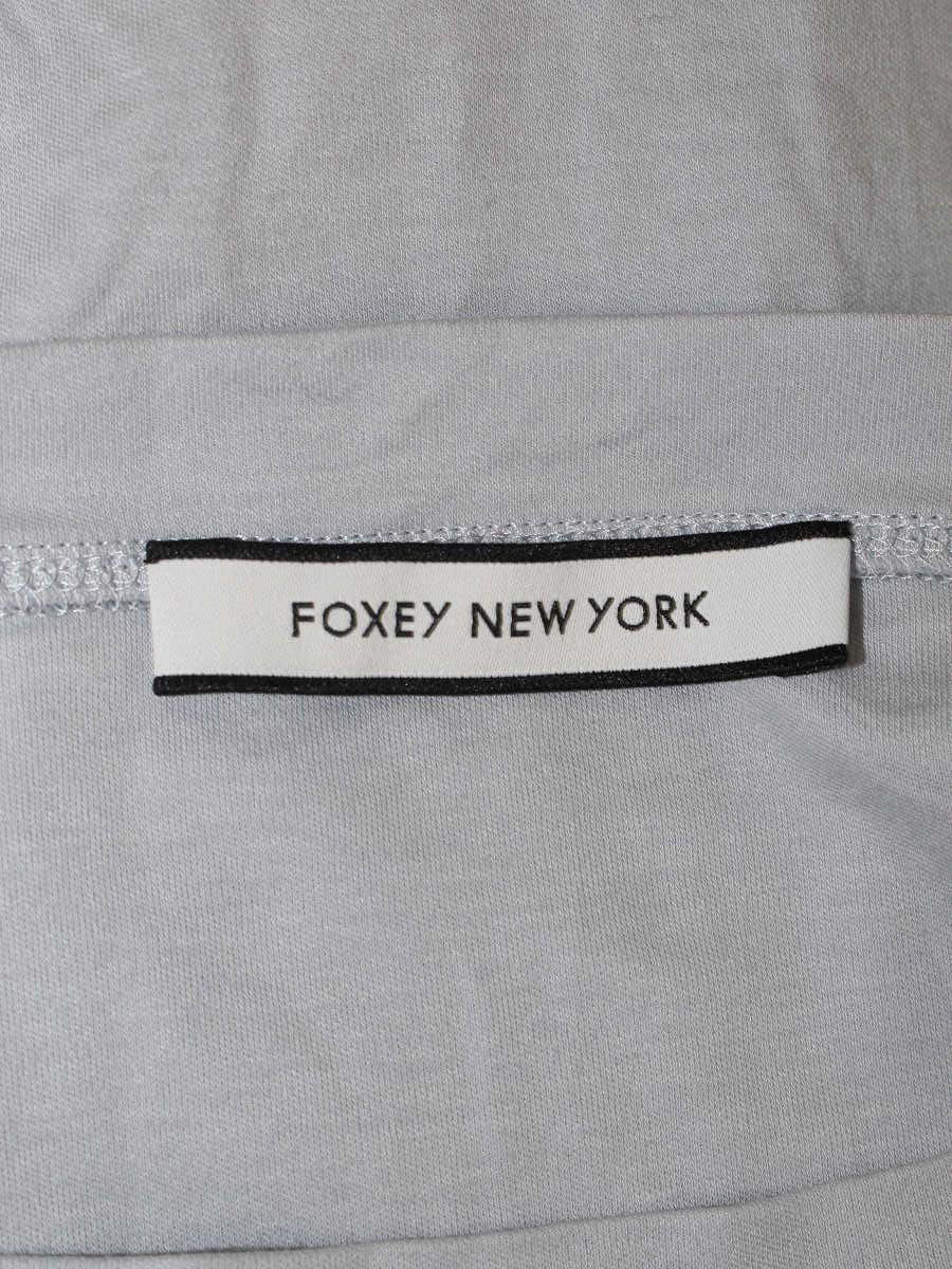 フォクシーニューヨーク Tops 40128 カットソー 40 ブルー ITUZW0GJF3W8