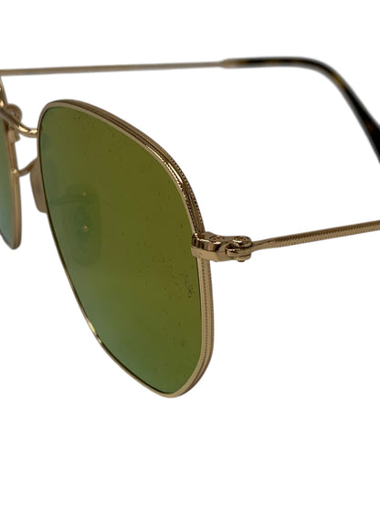 レイバン RB3548 メガネ ゴールド ヘキサゴン 六角シェイプ メタルフレーム ITFCZP8VTZ92