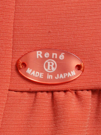 ルネ 5536190 ワンピース 38 コーラルオレンジ フレアー ITHQ08TTK94E