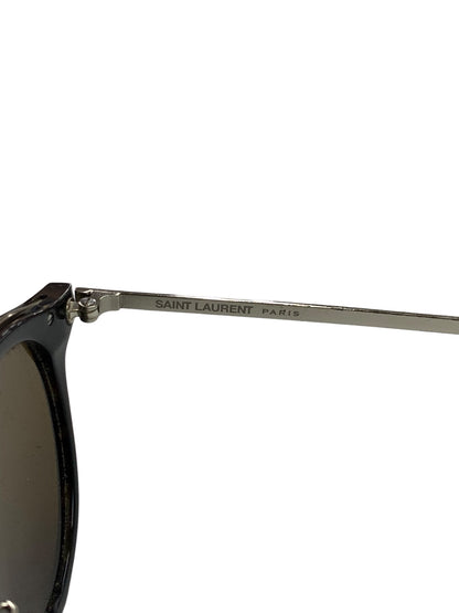 サンローランパリ SL57 サングラス ブラウン コンビフレーム フルリム  ボストン IT8ZZA6WQ29W