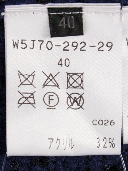 トゥービーシック W5J70-292-29 ワンピース 40 ネイビー ニット ITQVUC4SG6YS 【SALE】