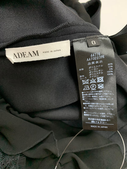 アディアム 44776 カットソー 0 ブラック レース ノースリーブ ITMU2AN4C70Q