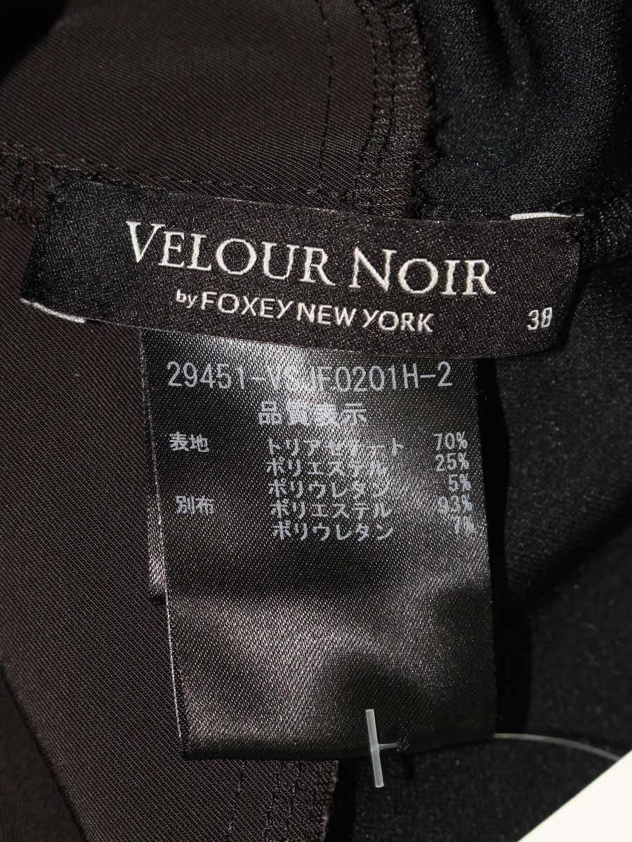 ベロアノワール by フォクシーニューヨーク Jacket 29451 38 ブラック ITAE6M7VL6XW