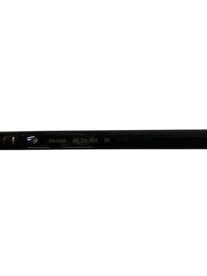 フォーナインズ FN/FOUR NINES FN-0846 メガネ ブラック ボストン セルフレーム ITTWB6FMQMRS