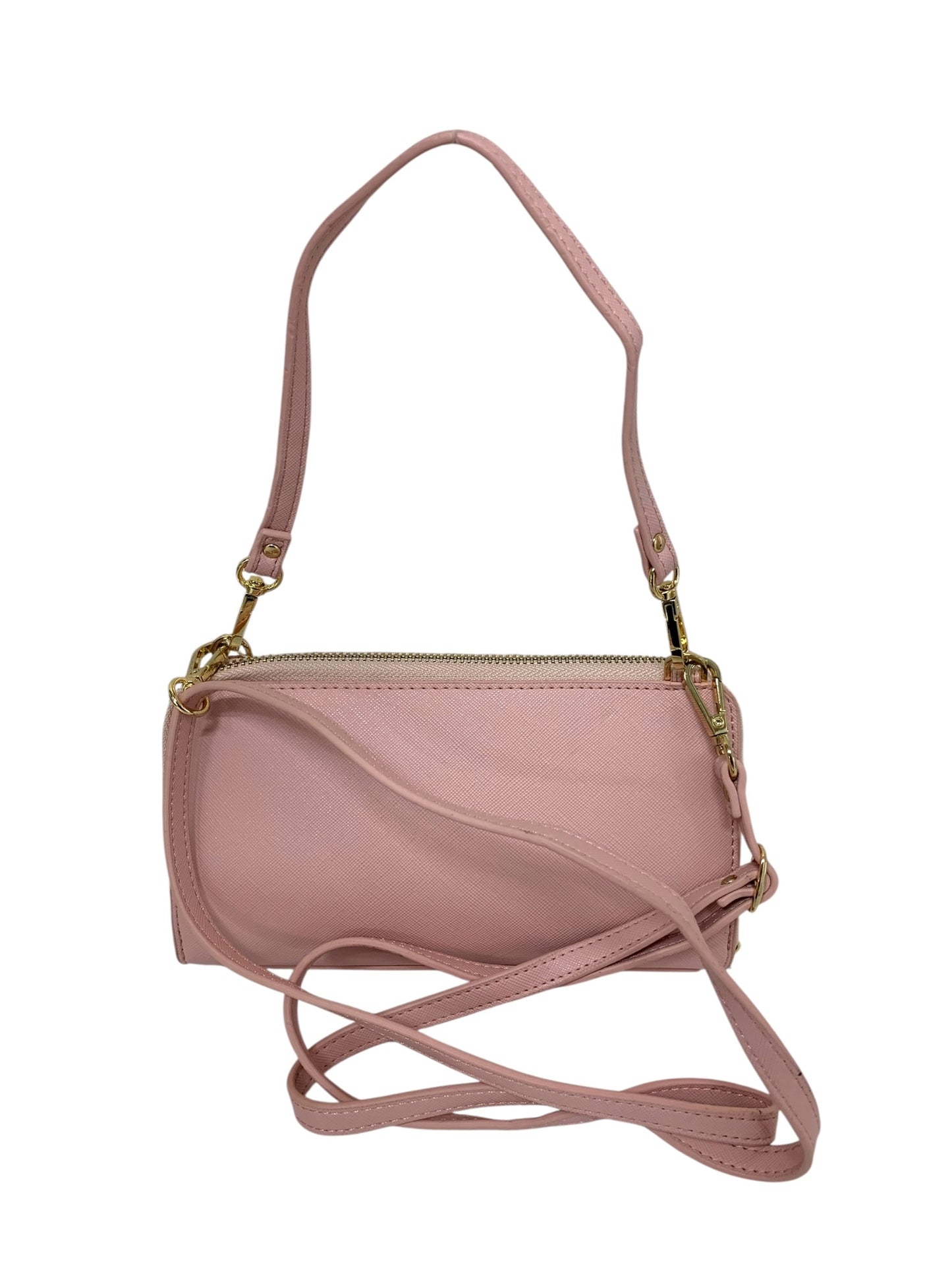 エムズグレイシー Wallet Ribbon Bag 894507 長財布 ピンク ストラップ付き ポシェット IT46G3Y0C8C8