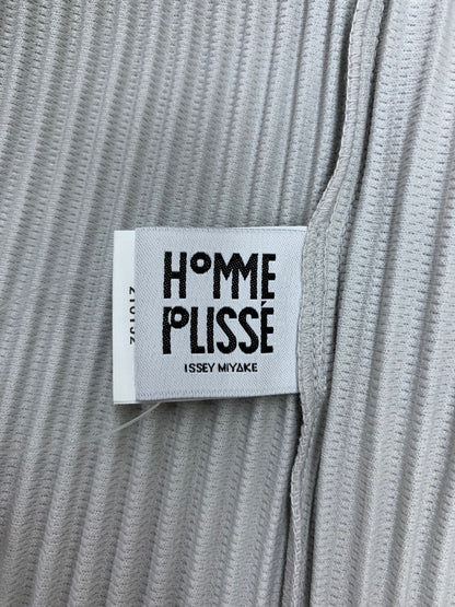 オムプリッセイッセイミヤケ HP55JM430 ポロシャツ 4 グレー BASICS スキッパー 半袖 ポロシャツ IT1KMH119Y38