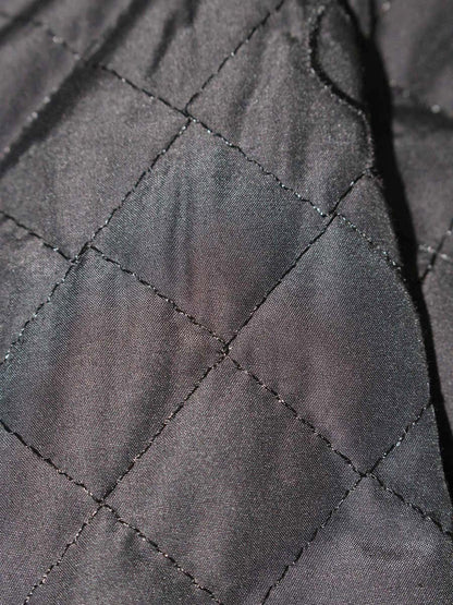 エムグレイシー 814105 ブルゾン 38 ブラック キルティング フラワーモチーフ ジップアップ ITMAFD2YL6TE