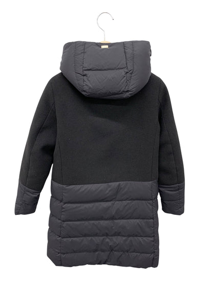 ヘルノ PI0848D 39601 ダウンコート 38 ブラック 切替 ジップアップ ITYB9YPUEPCY