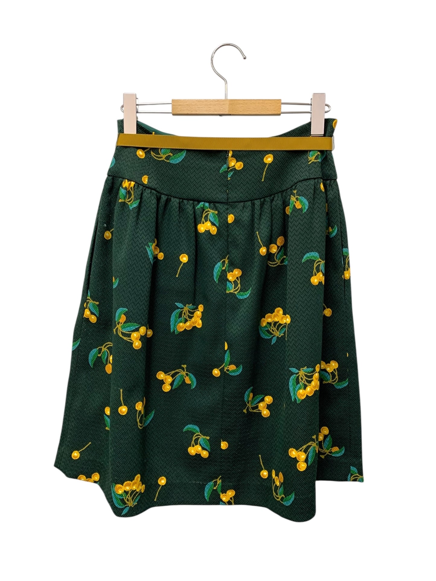 エムズグレイシー Cherry チェリー 817558 スカート 38 グリーン ITRLO5GCN1IS