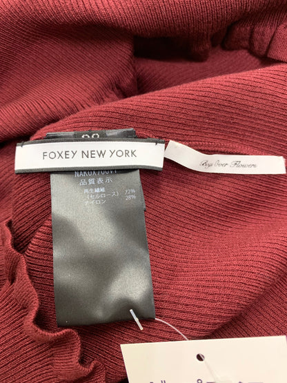 フォクシーニューヨーク 花より男子 LAFAYETTE TOPS 43835 ニット 38 ワインレッド IT1NUTBJ18MY