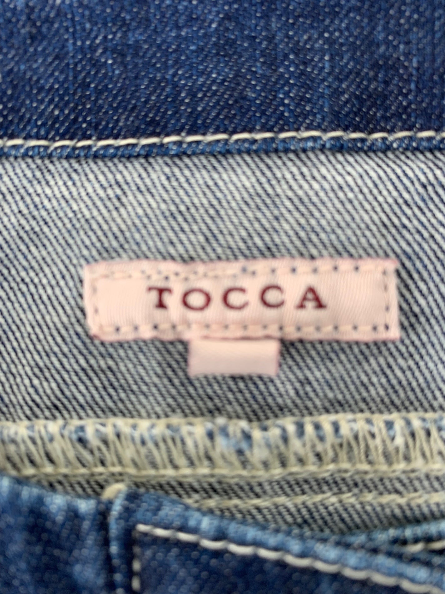 トッカ 洗える！SPICE デニム ジャケット JKTOYS0160 0 ネイビー ノーカラー ITAH1Y4K8DEV