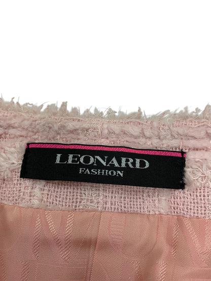 レオナールファッション 0321952 ノーカラージャケット 38 ピンク ツイード ITPH19JGX9GA 【SALE】