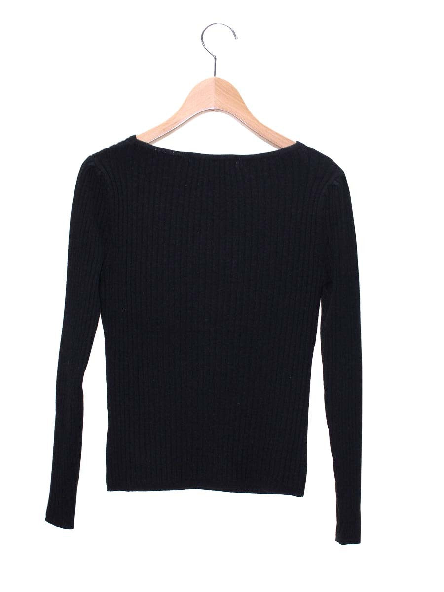 エムズグレイシー 818579 ニット セーター 38 ブラック ストレッチ
