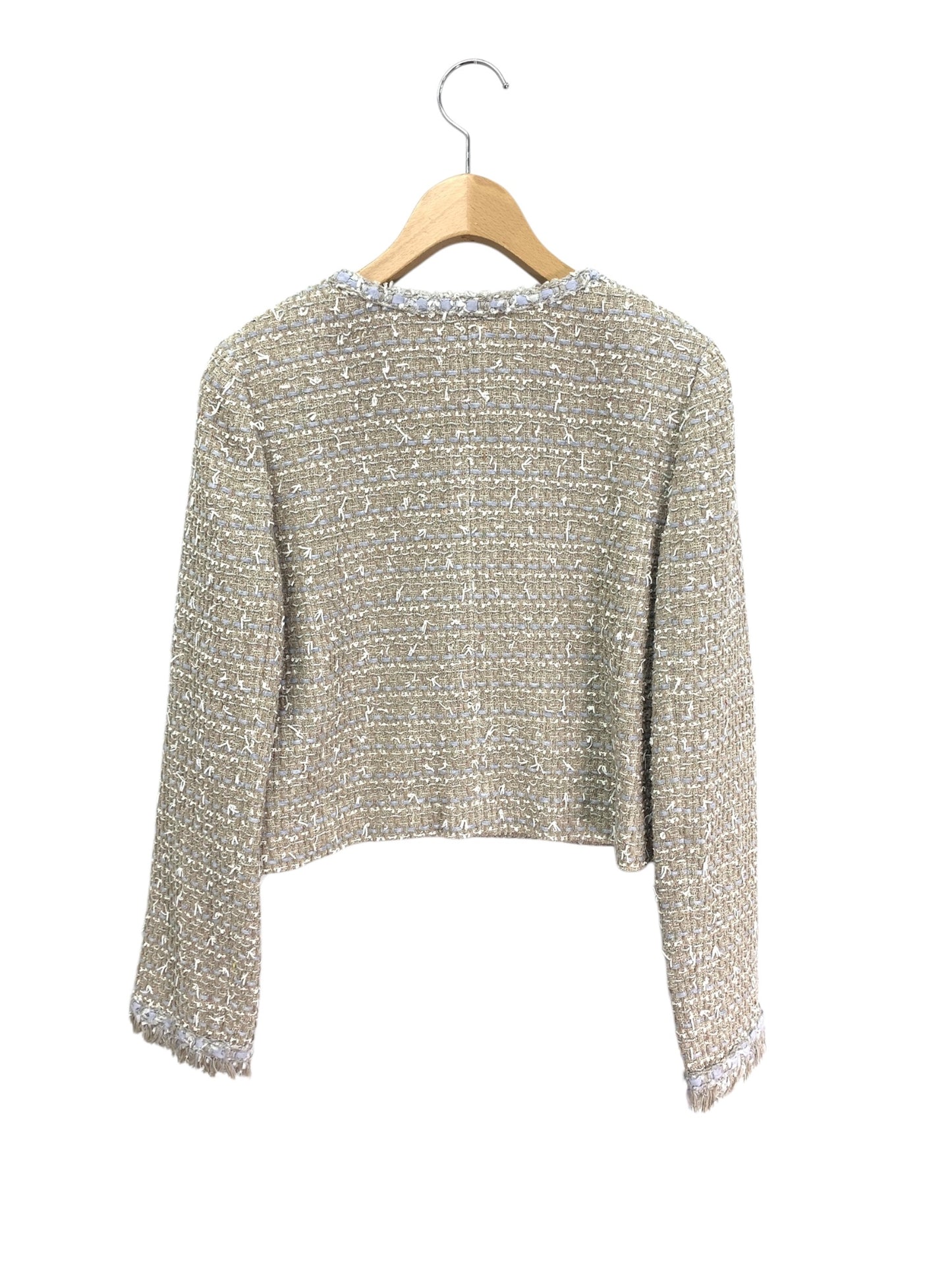 フォクシーブティック Jacket Fiore 43253 ジャケット 40 ベージュ ツイード ITSN2YU24U98