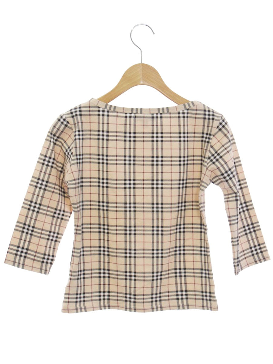 バーバリーロンドン Tシャツ XS ベージュ ノバチェック ショート丈 ITD273NH8Y4W