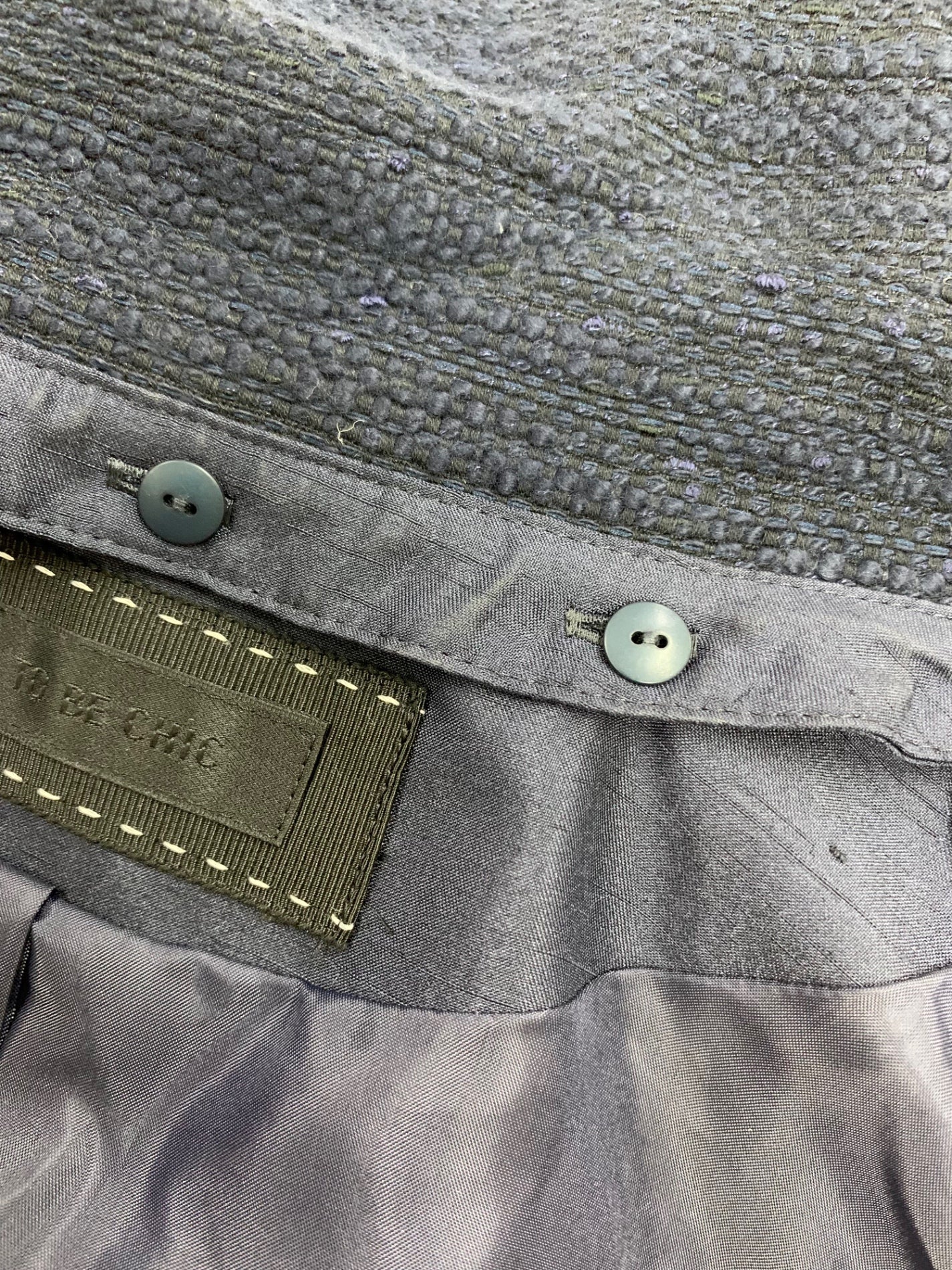 トゥービーシック セットアップ 40 ネイビー ツィード ITVDGDNN8IKO