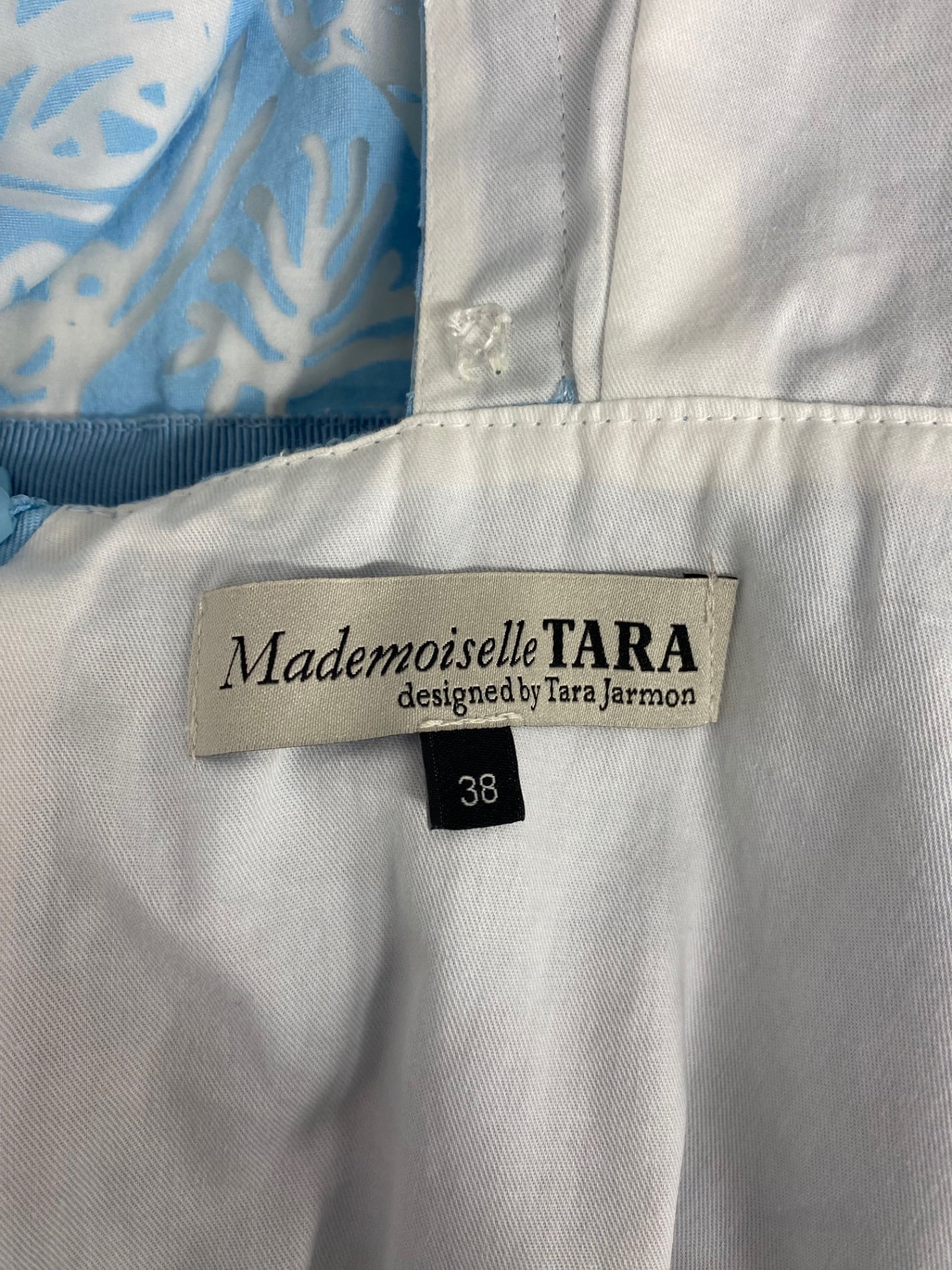 タラジャーモン 07490 ワンピース 38 ブルー 花 レース IT7IMC6WR9E8