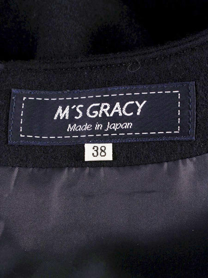 エムズグレイシー ワンピース 38 ブラウン ウール IT0PJMWX8C3A