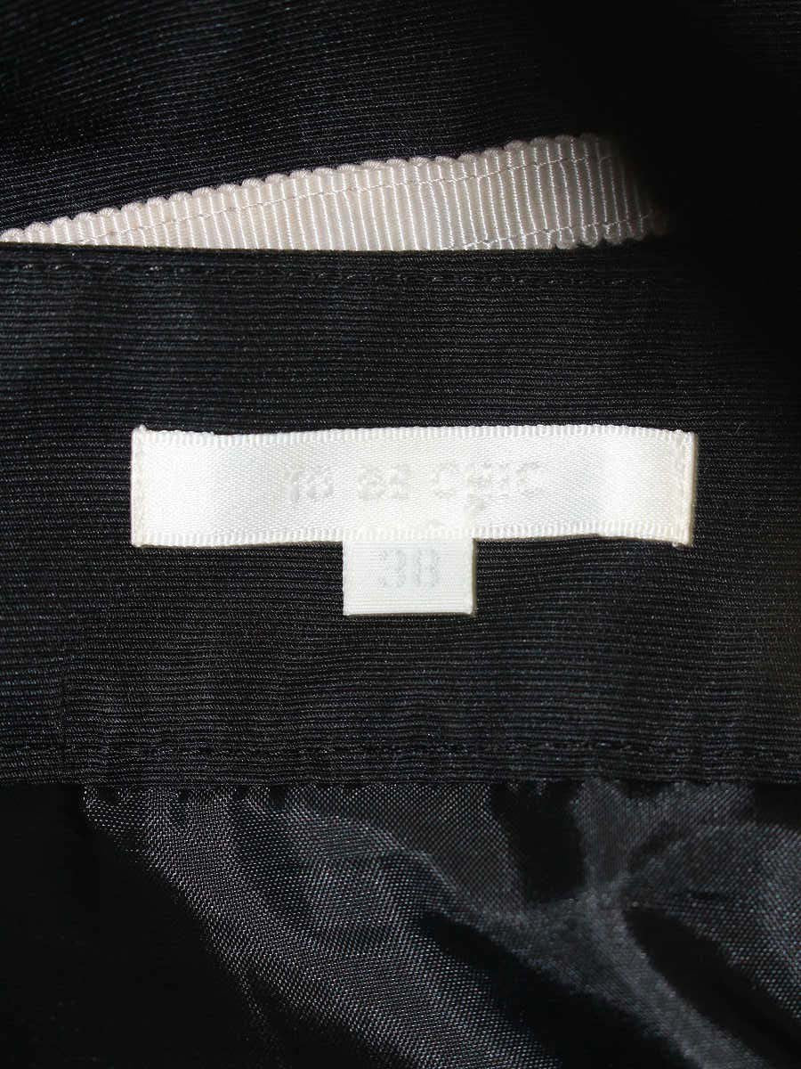 トゥービーシック W5S44-262-09 スカート 38 ブラック バイカラー ITWJHE9XY6PK