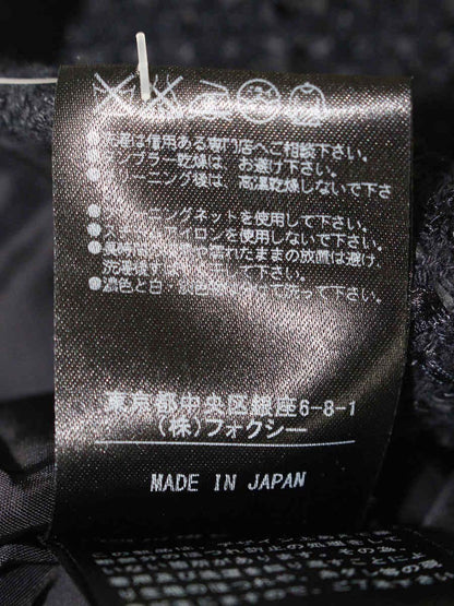 フォクシーブティック Classic Tweed 35284 ノースリーブ 38 ネイビー ツイード切替 IT5XOTMBERCO
