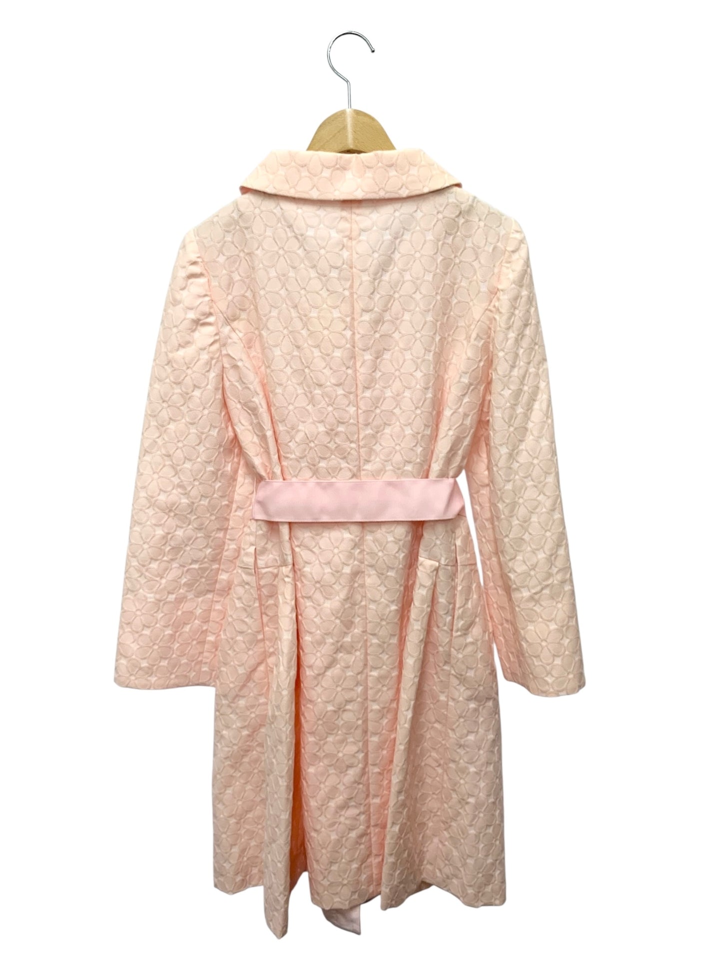 エムズグレイシー 429107 コート 38 ピンク フラワーモチーフ ジャガード IT2NDCZVRZVH