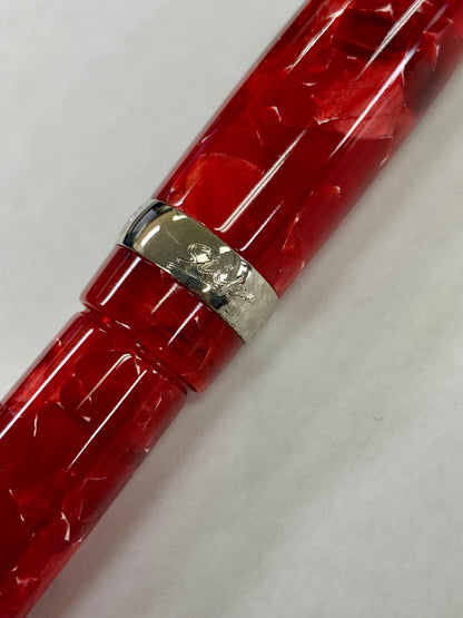 スティピュラ 万年筆 イ・カストーニ ロドリテ レッド M 14K ITY43CXF51G8