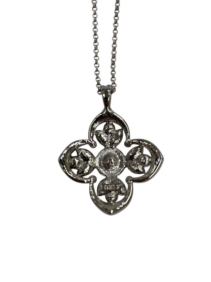 フォクシーブティック ネックレス シルバー ラインストーン フラワー ITIBMDMQ7L2S