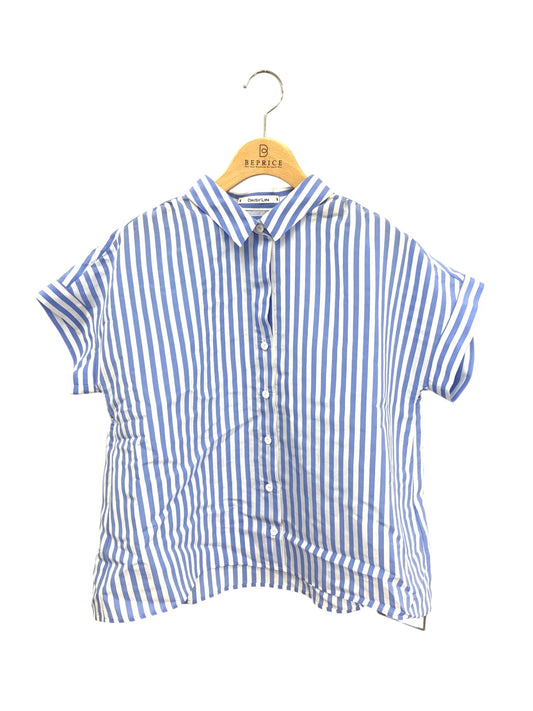 デイジーリン Stripe Blouse Provence 06963 ブラウス 40 ブルー ITCC5PGW8E08