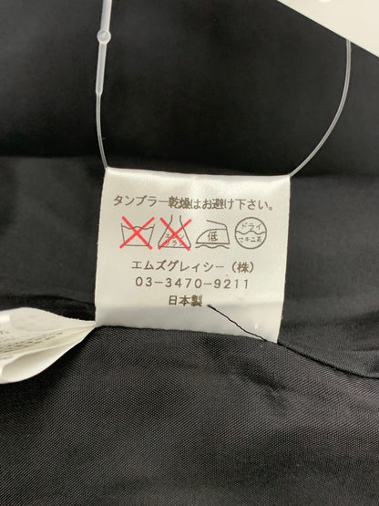 エムズグレイシー 629522 コート 38 ブラック ウール混 ストーンボタン ITYH6DN52YSG 【SALE】