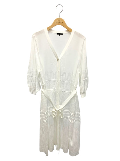 トゥービーシック W5F09-169-02 カーディガン 42 ホワイト ロング ITQAPUM83QA2