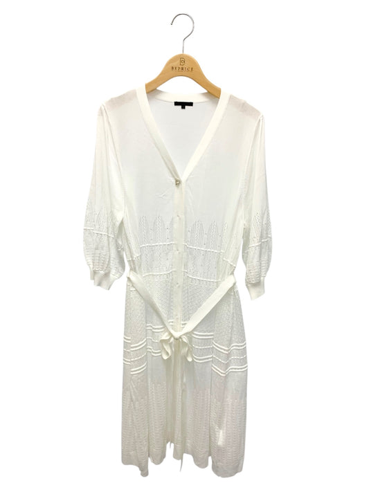 トゥービーシック W5F09-169-02 カーディガン 42 ホワイト ロング ITQAPUM83QA2