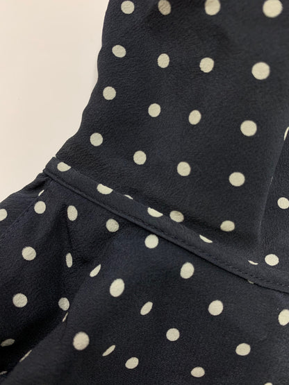 フォクシーブティック ヴェロニク ブラウス 42689 シャツ 38 ネイビー 水玉 ドット ITSBX70U7IRS