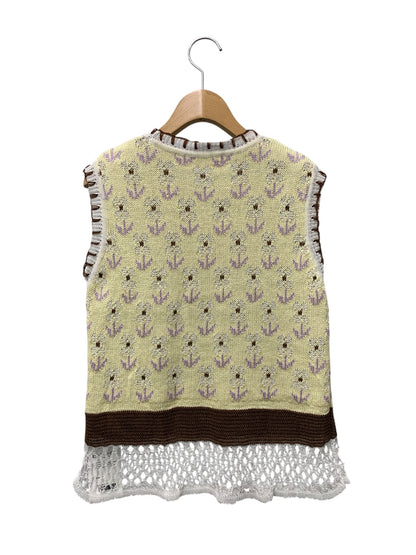 マメクロゴウチ Pedicel Square Jacquard Tops MM19SS-KN015 ニットベスト 2 イエロー 19SS ITALPJYP7D4K