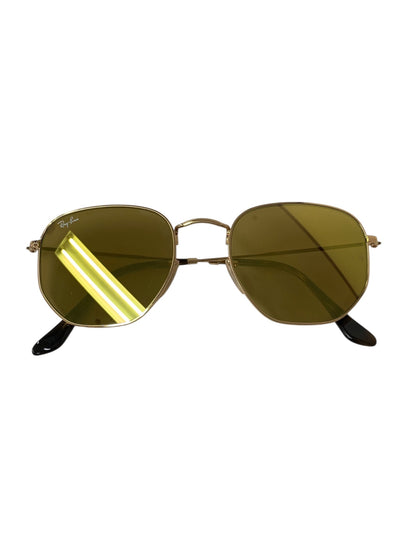 レイバン RB3548 メガネ ゴールド ヘキサゴン 六角シェイプ メタルフレーム ITFCZP8VTZ92