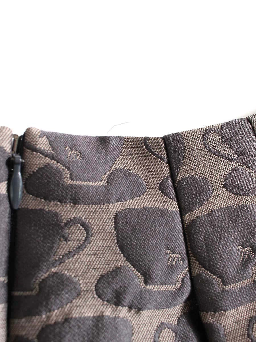 エムズグレイシー 917534 スカート 40 ブラウン Coffee Cup Motif Skirt IT15LUB276U0