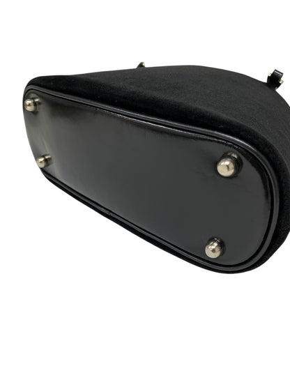 フォクシーブティック マカロンバッグ ブラック ベロア チェーン IT2QN91IWPH8