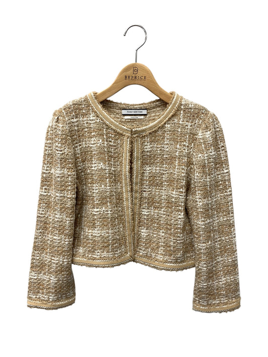 フォクシーニューヨーク collection Joplin Knit Jacket 40020 ジャケット 40 ベージュ ツイード IT3S6WI7NFD2