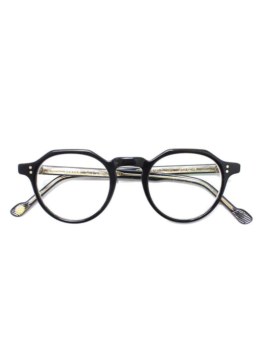 アイヴァン Attache 45 メガネ ブラック アタッシュ 45 セルフレーム フルリム ボストン IT5X5Z36Z16G