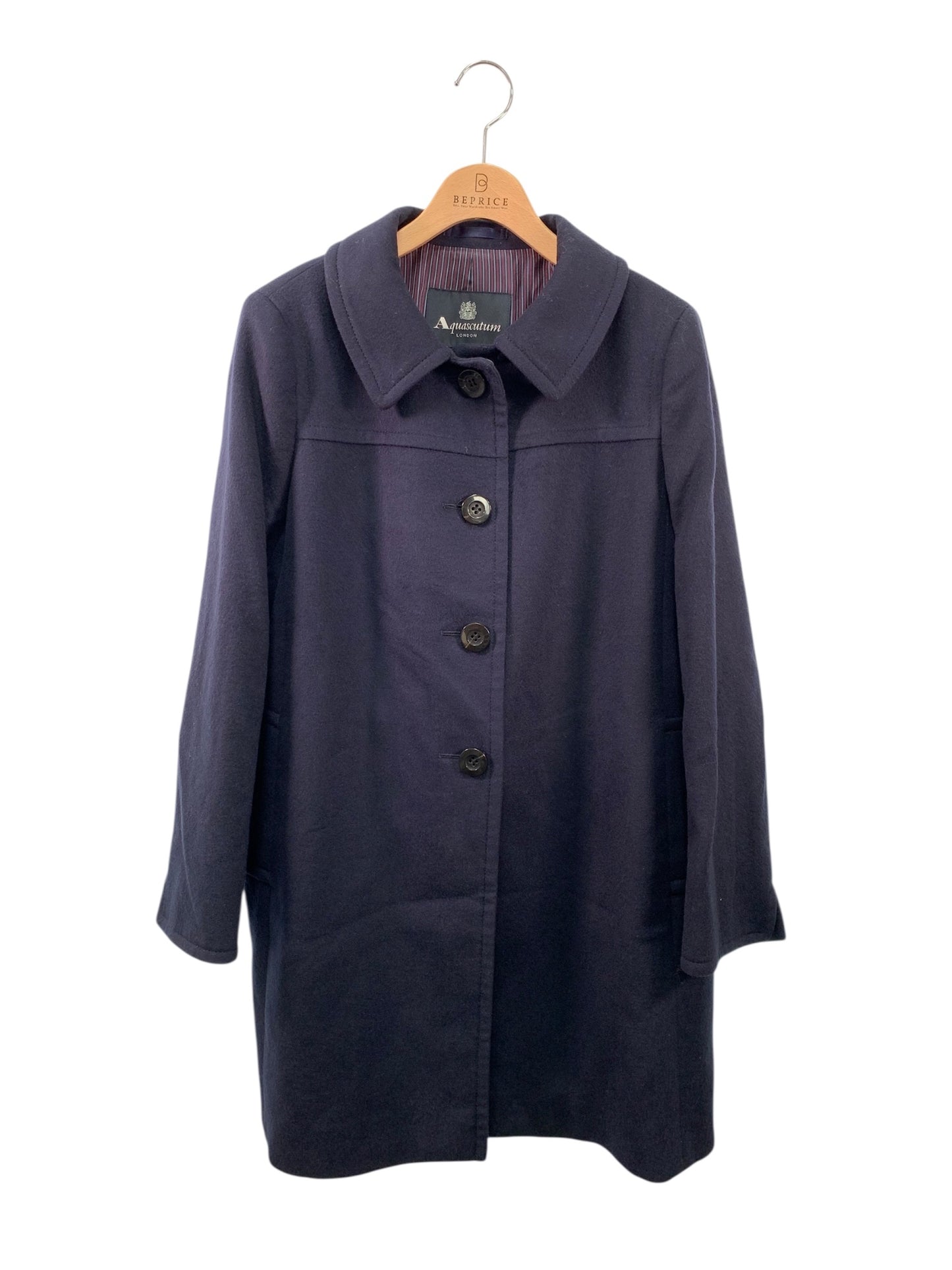 アクアスキュータム 144 V6325 ロングコート 13 ネイビー ITZ4FC47Z1MG